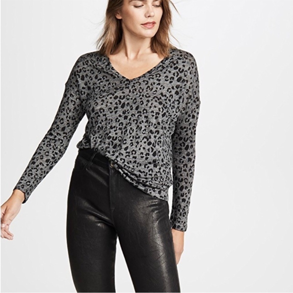 Rails Sami Charcoal Leopard Print Linen Lyocell S… - image 4